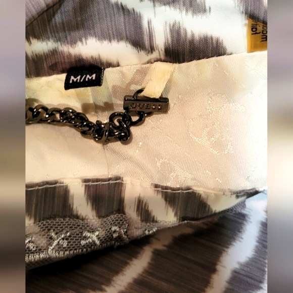 Fancy Guess Zebra pattern print Raincoat Trench Coat Jacket size M - Picture 9 of 14